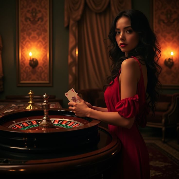 Poker Baccarat ကတ်ဖြင့် Live Dealer ကစားနေသောမြင်ကွင်း